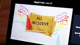 "All inclusive", das Motto beim ökumenischen Jugendgebet im Kloster Plankstetten. Foto: Johannes Heim/pde