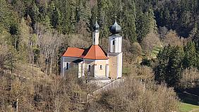 Die Wallfahrtskirche St. Sebastian in Breitenbrunn.